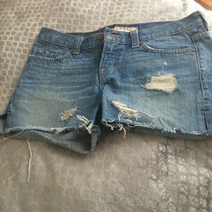 J Brand Ripped Jean Shorts